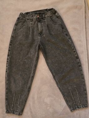 Aqua Washed Black High-Rise Jeans